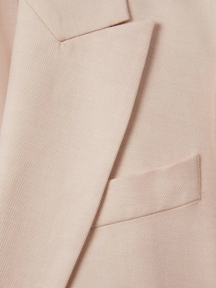 Women Reiss Coats Farrah Single Breasted Suit Blazer With TENCEL Fibers Pink