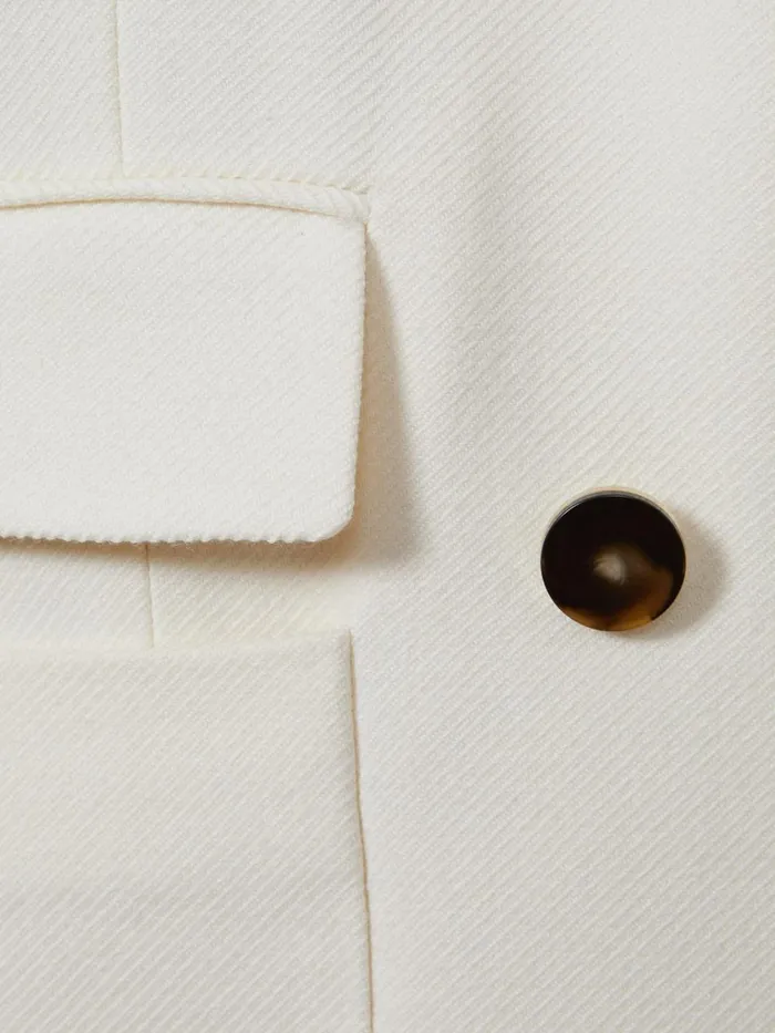 Women Reiss Coats Larsson Double Breasted Twill Blazer White