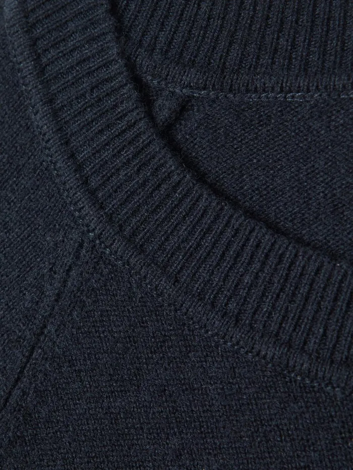 Women Reiss Knitwear Andi Oversized Wool Blend Crew Neck Jumper Navy