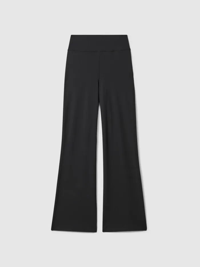 Women Reiss Pants Days Active High Rise Bootcut Leggings Black