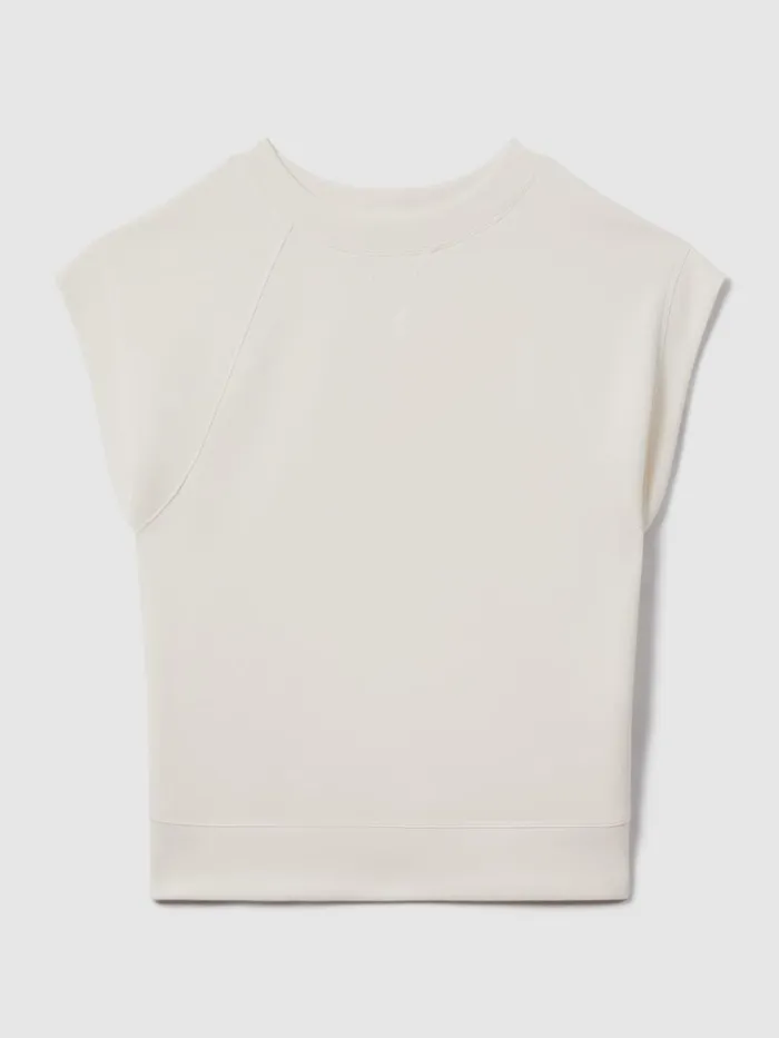 Women Reiss Tops Joanna Modal Blend CoOrd Sweatshirt Ivory