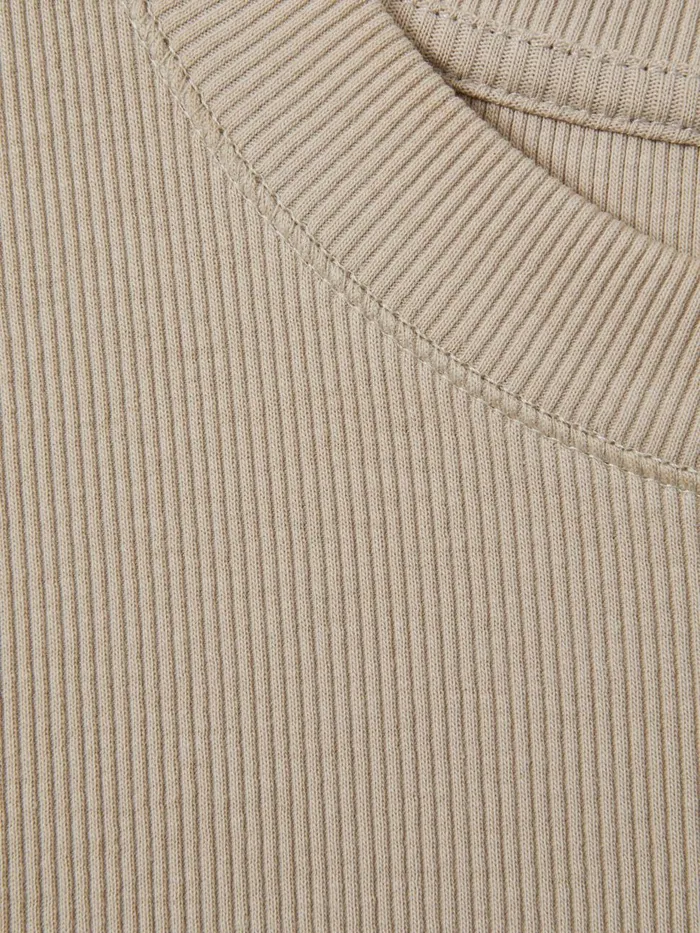 Women Reiss Tops Trudy Ribbed Ruched Waist Vest Camel