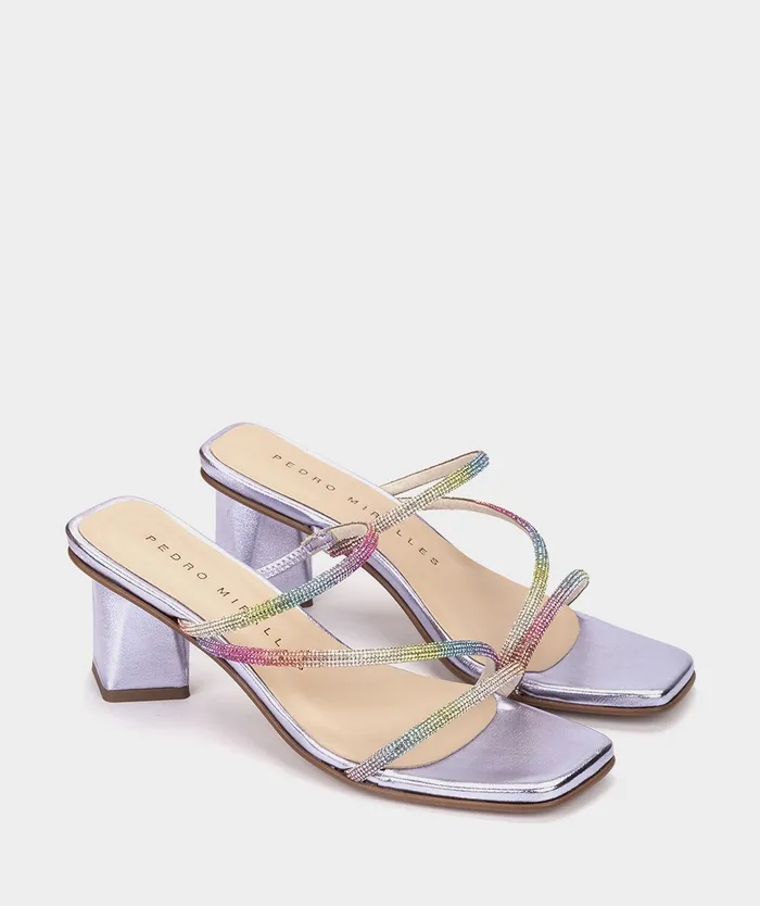 Women Riad Metallic 8211 Heeled Sandals Pedro Miralles