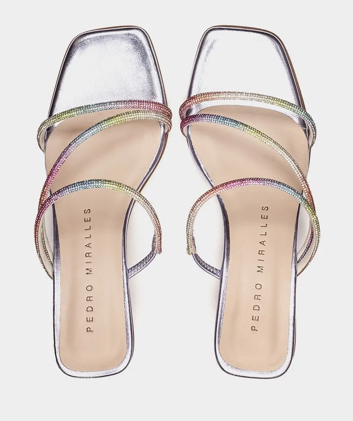 Women Riad Metallic 8211 Heeled Sandals Pedro Miralles