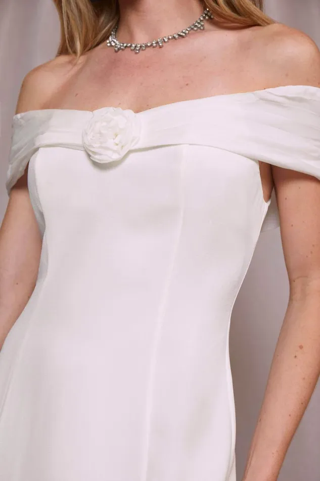 Women RIXO All Bridal Lorella Mini Dress Ivory