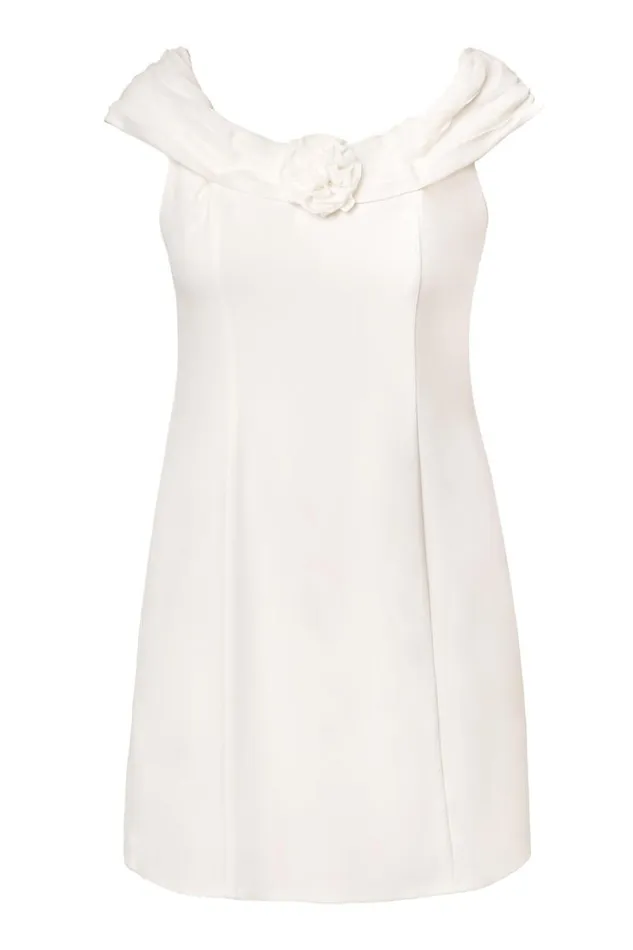 Women RIXO All Bridal Lorella Mini Dress Ivory