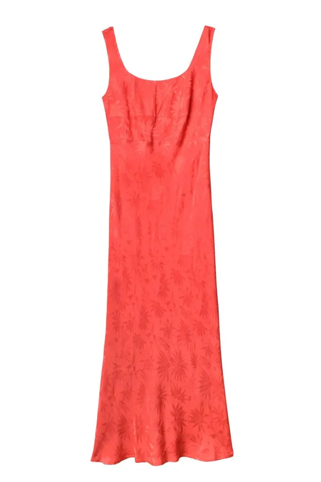 Women RIXO All Clothing Benedict Midi Dress Daisy Jacquard Cayenne