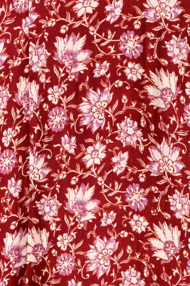 Women RIXO All Clothing June Midi Dress Jaipur Floral Red