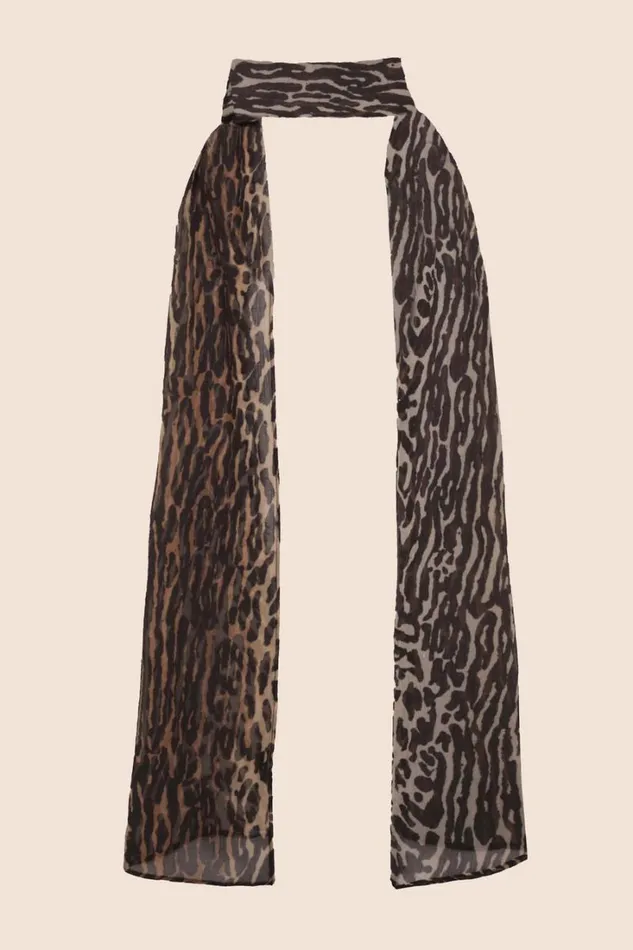 Women RIXO Wardrobe Staples Julien Leopard Scarf Bohemia Leopard