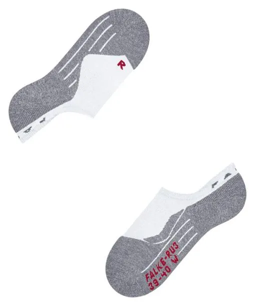 Women RU3 Comfort Invisible Women Running No Show Socks White FALKE Running Socks