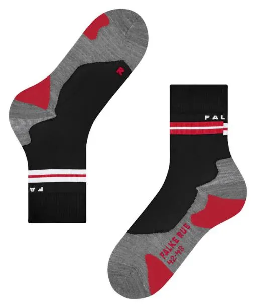 Women RU5 Race Women Running Socks Black FALKE Running Socks
