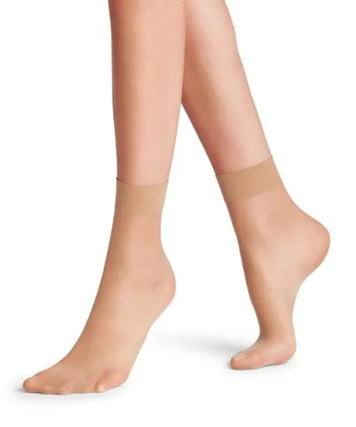 Women Seidenglatt 15 DEN Women Anklets Golden FALKE Fullyfashioned Stockings