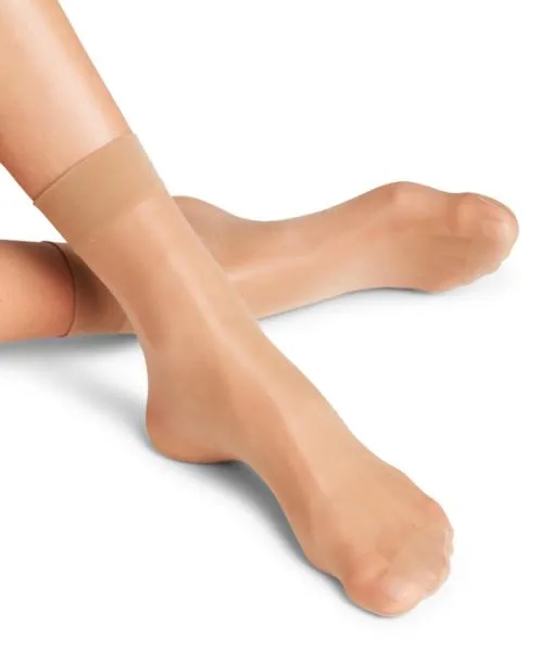 Women Seidenglatt 15 DEN Women Anklets Golden FALKE Fullyfashioned Stockings