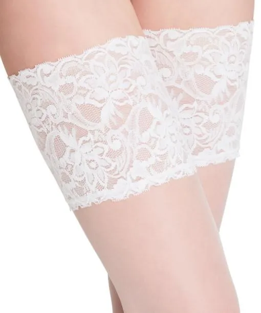 Women Seidenglatt 15 DEN Women Stay Ups White FALKE Thigh Highs