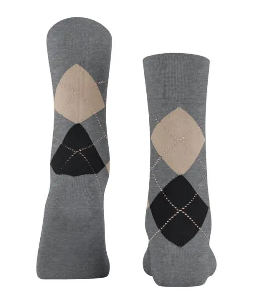 Women Sensitive Argyle Women Socks Light Greymel FALKE Socks