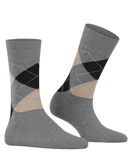 Women Sensitive Argyle Women Socks Light Greymel FALKE Socks