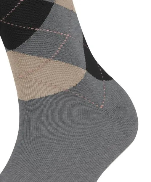 Women Sensitive Argyle Women Socks Light Greymel FALKE Socks