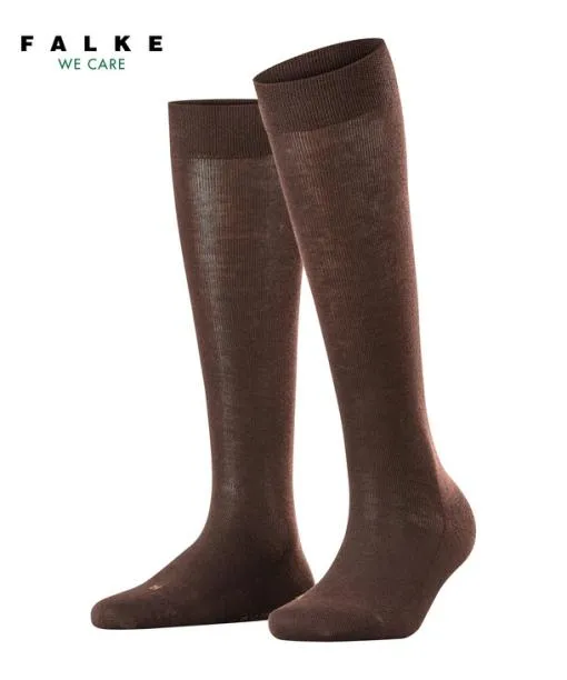 Women Sensitive London Women Kneehigh Socks Dark Brown FALKE Knee High Socks