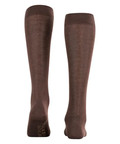 Women Sensitive London Women Kneehigh Socks Dark Brown FALKE Knee High Socks