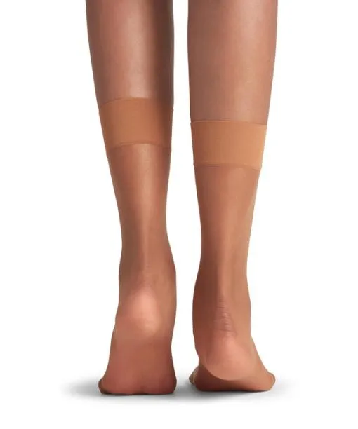 Women Shelina 12 DEN Women Anklets Noisette FALKE Fullyfashioned Stockings