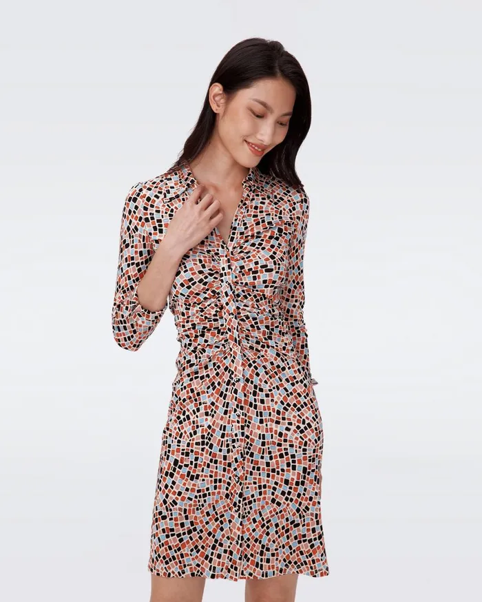 Women Sheska Dress Mosaic Neutral DVF Dresses