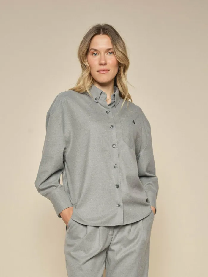 Women Shirts MOS MOSH MMSofie Caia Shirt Sharkskin