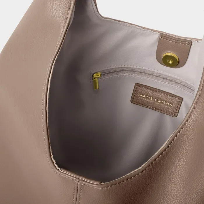 Women Shoulder Bags Katie Loxton Laila Shoulder Bag In Mocha 8211 Slouch Bag