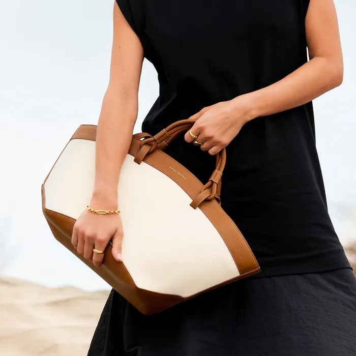 Women Shoulder Bags Katie Loxton Siena Canvas Tote Bag In Cognac