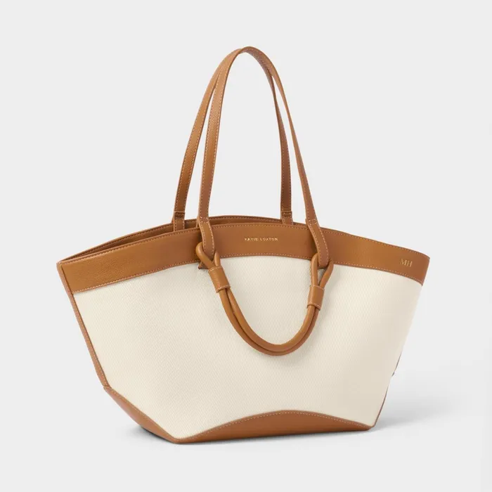 Women Shoulder Bags Katie Loxton Siena Canvas Tote Bag In Cognac