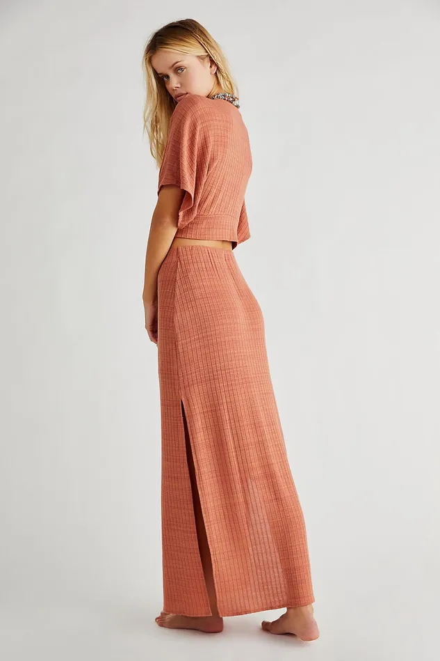 Women Skirts Free People Kelsey Set Clay Rose Combo
