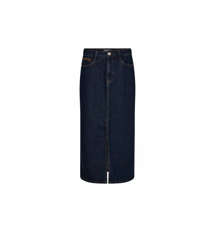 Women Skirts MOS MOSH MMMella Rinse Denim Skirt Dark Blue