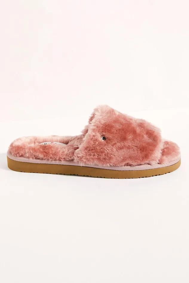 Women Slippers Free People Minnetonka Lolo Slide Slippers Blush