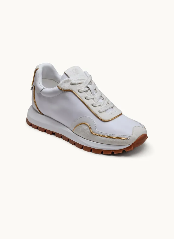 Women Sneakers Donna Karan BINX LACE UP SNEAKER Cream
