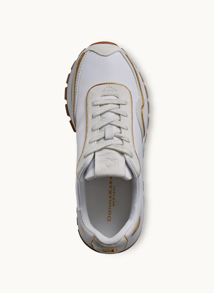 Women Sneakers Donna Karan BINX LACE UP SNEAKER Cream