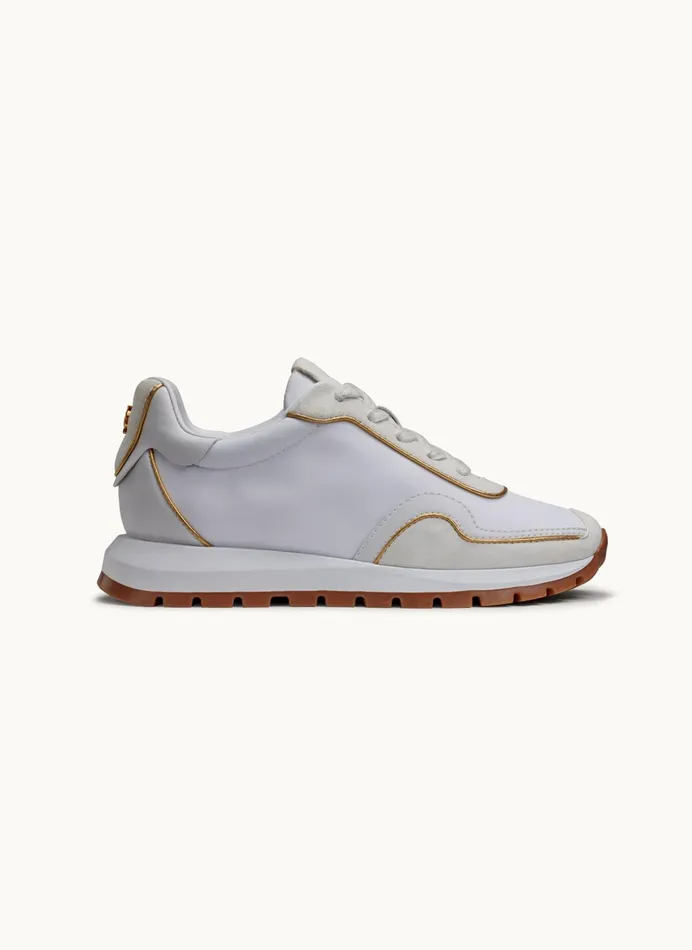 Women Sneakers Donna Karan BINX LACE UP SNEAKER Cream