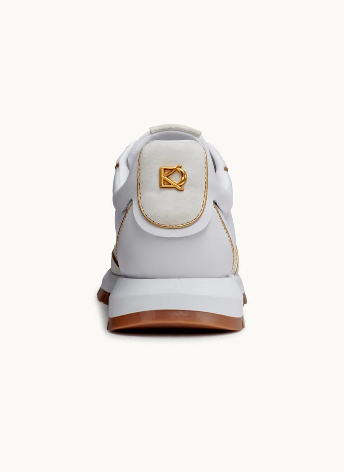 Women Sneakers Donna Karan BINX LACE UP SNEAKER Cream