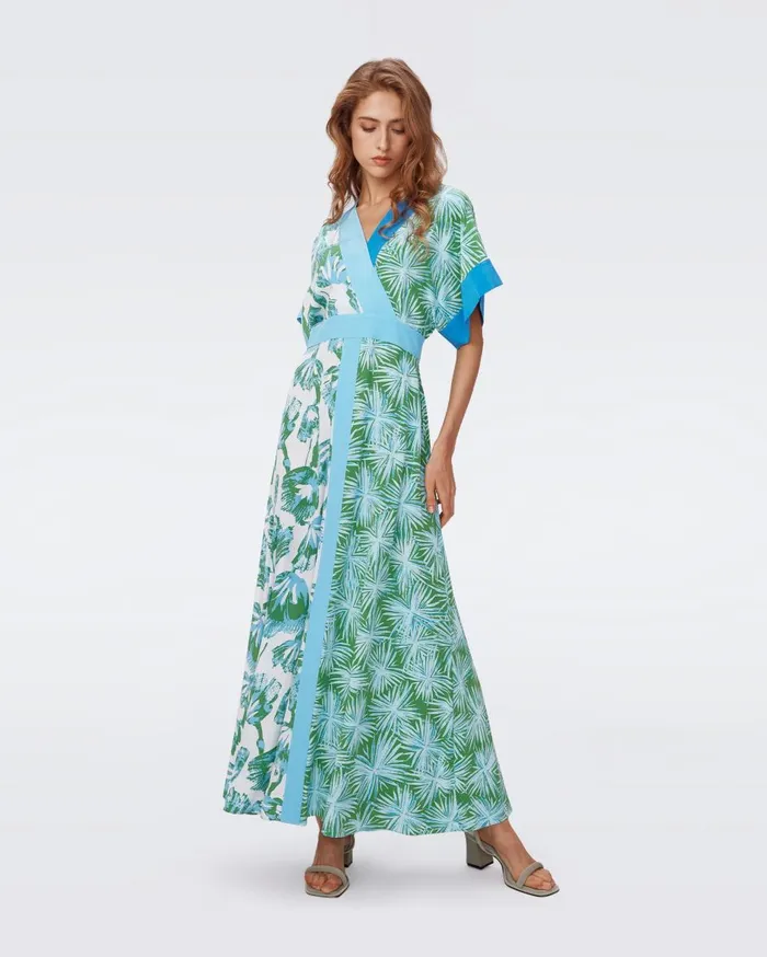 Women Sofie Dress Huge Sea Trees And Sea Holly Green DVF Dresses