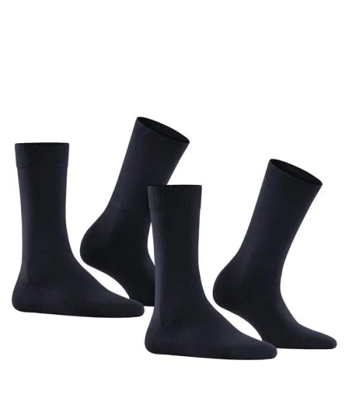 Women Softmerino 2Pack Women Socks Dark Navy FALKE Socks