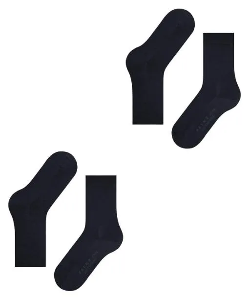 Women Softmerino 2Pack Women Socks Dark Navy FALKE Socks