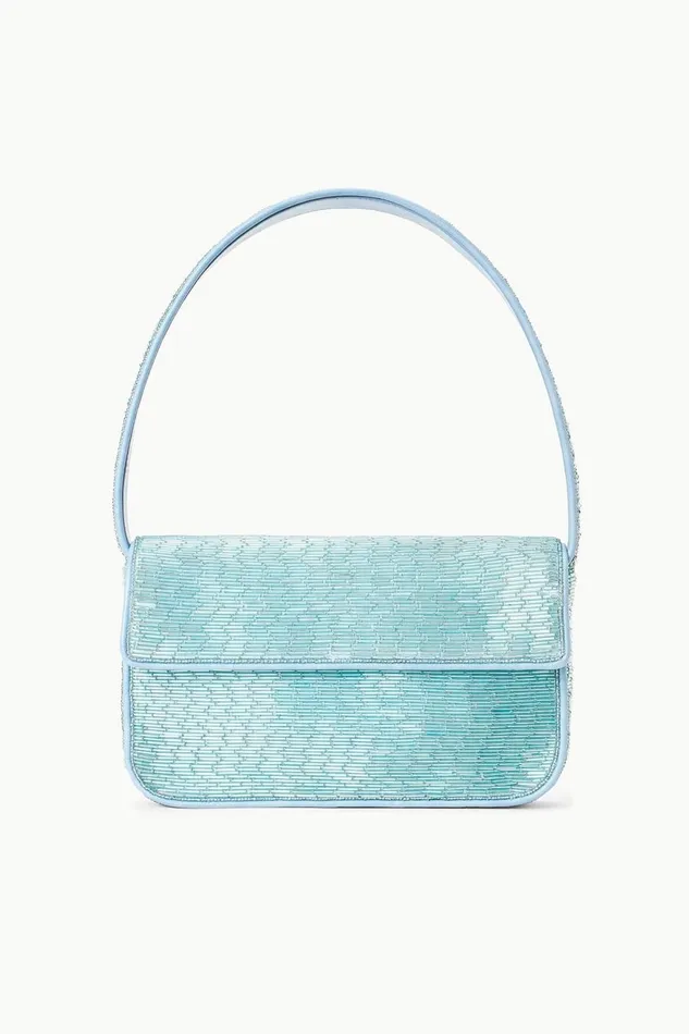 Women STAUD Beaded TOMMY BEADED BAG FRENCH BLUE