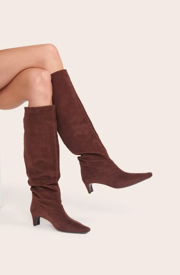 Women STAUD Boots WALLY BOOT MAHOGANY CORDUROY