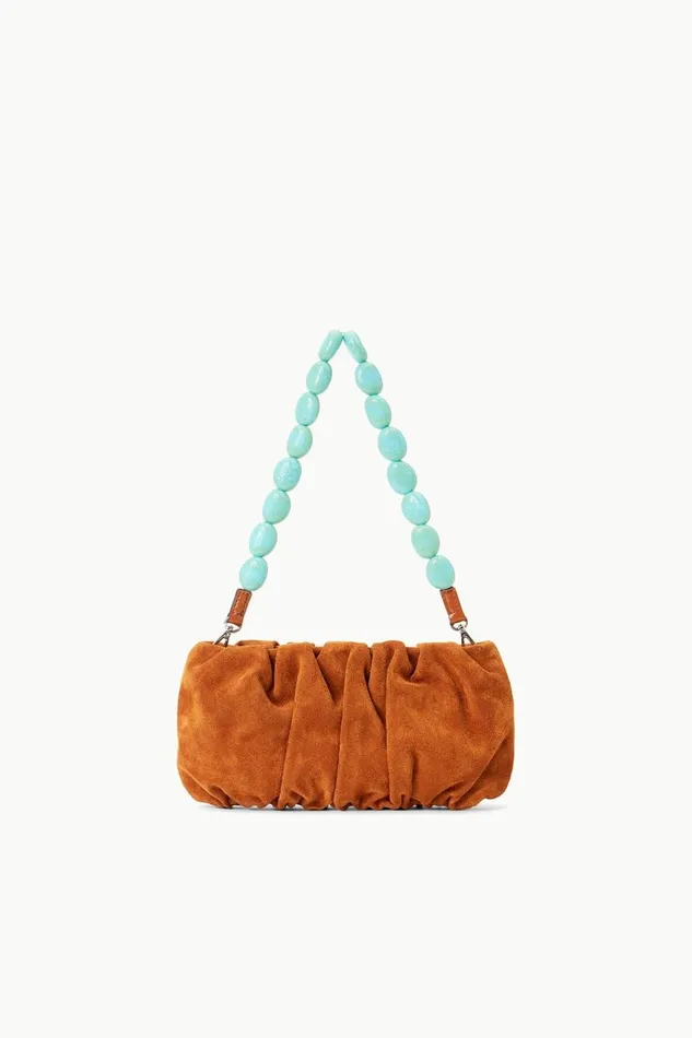 Women STAUD Clutches BEAN BAG TOBACCO