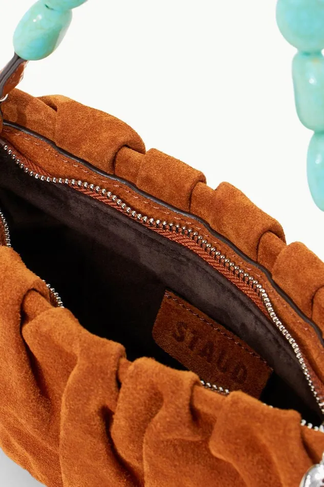 Women STAUD Clutches BEAN BAG TOBACCO