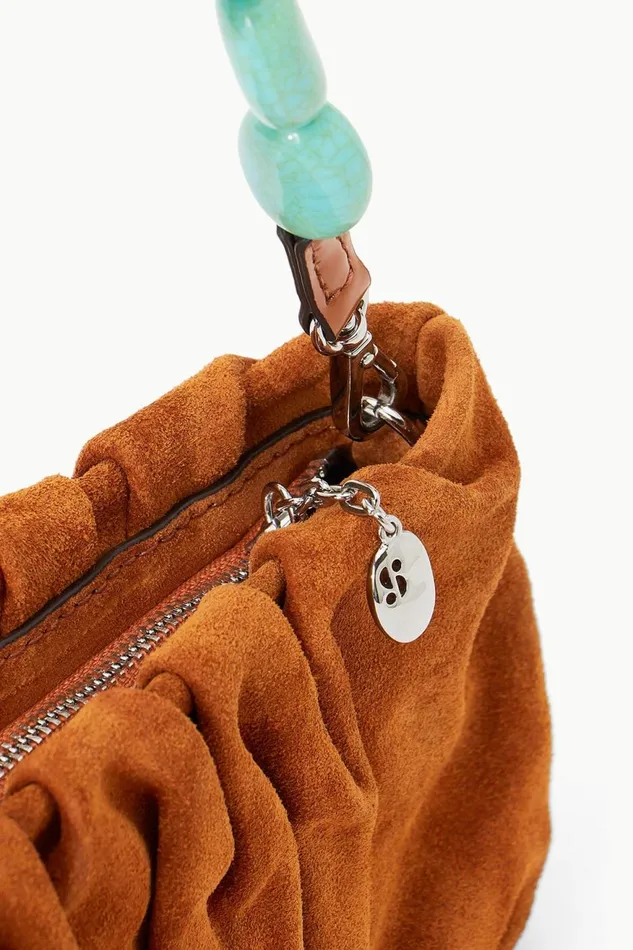 Women STAUD Clutches BEAN BAG TOBACCO