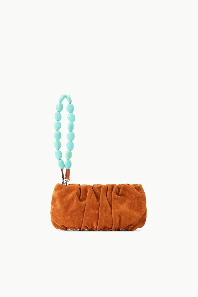 Women STAUD Clutches BEAN BAG TOBACCO