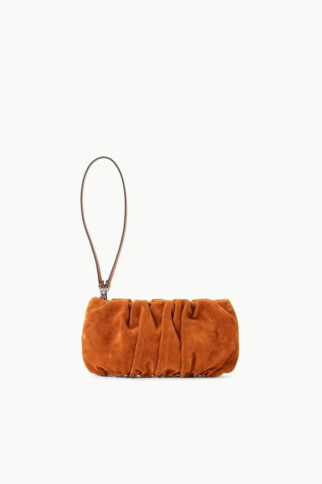 Women STAUD Clutches BEAN BAG TOBACCO