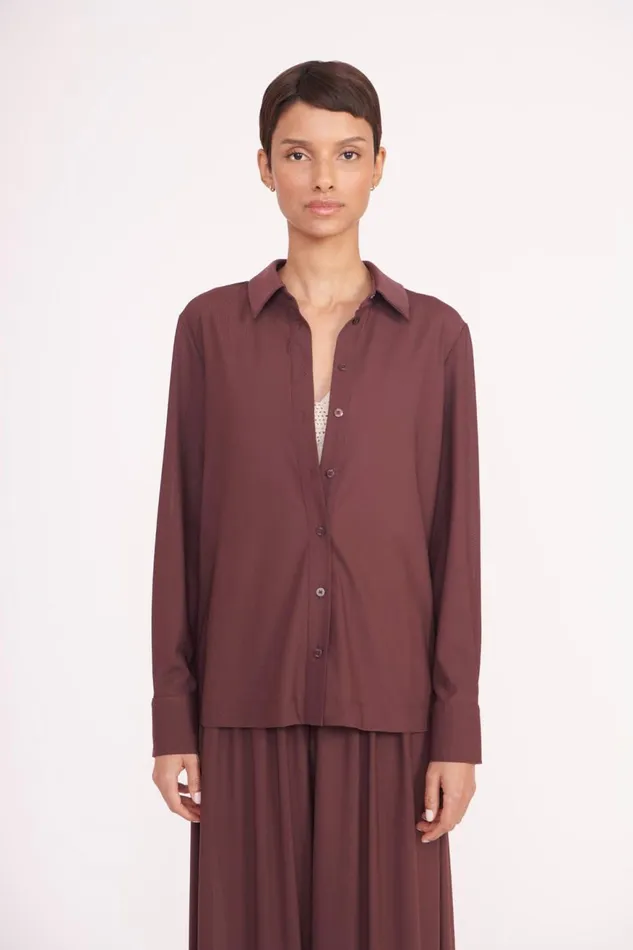 Women STAUD Cover Ups MIRIAM COVERUP TOP BARK