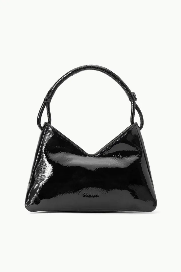 Women STAUD Crossbody VALERIE SHOULDER BAG BLACK PATENT