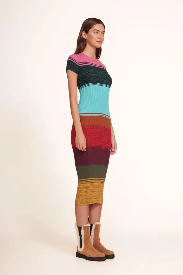 Women STAUD Dresses COLLEEN DRESS MOSAIC STRIPE