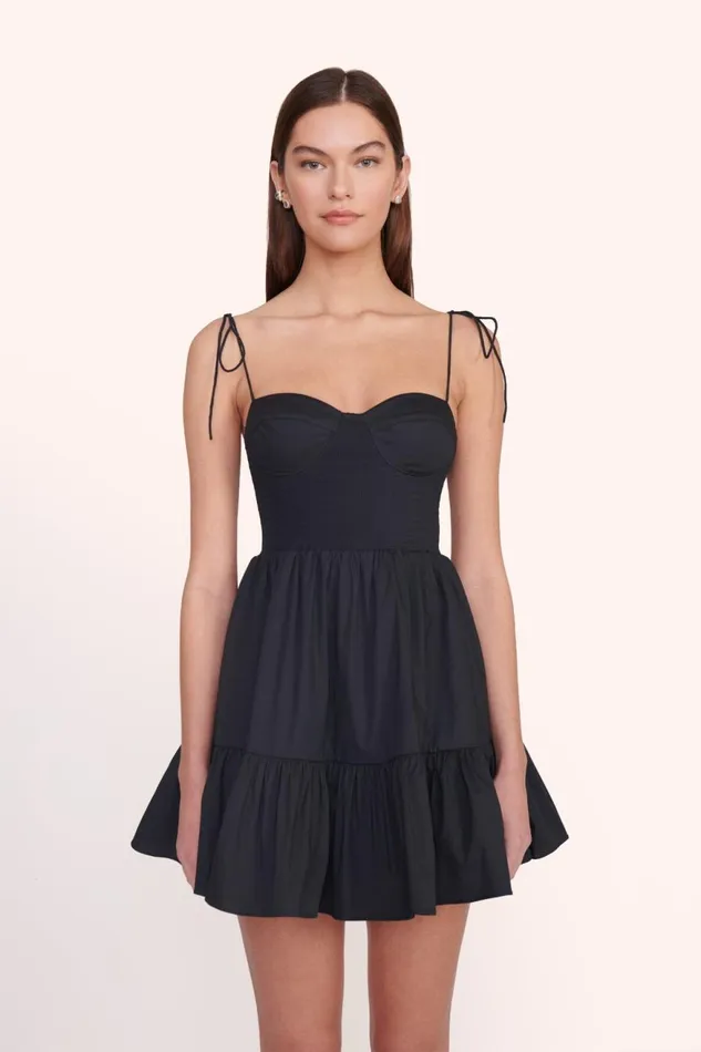 Women STAUD Dresses MINI LANDRY DRESS BLACK Women STAUD Dresses MINI LANDRY DRESS BLACK